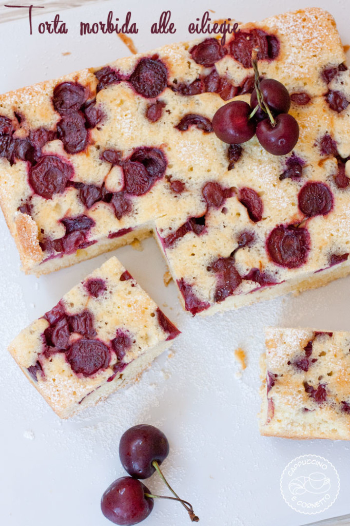 torta morbida alle ciliegie