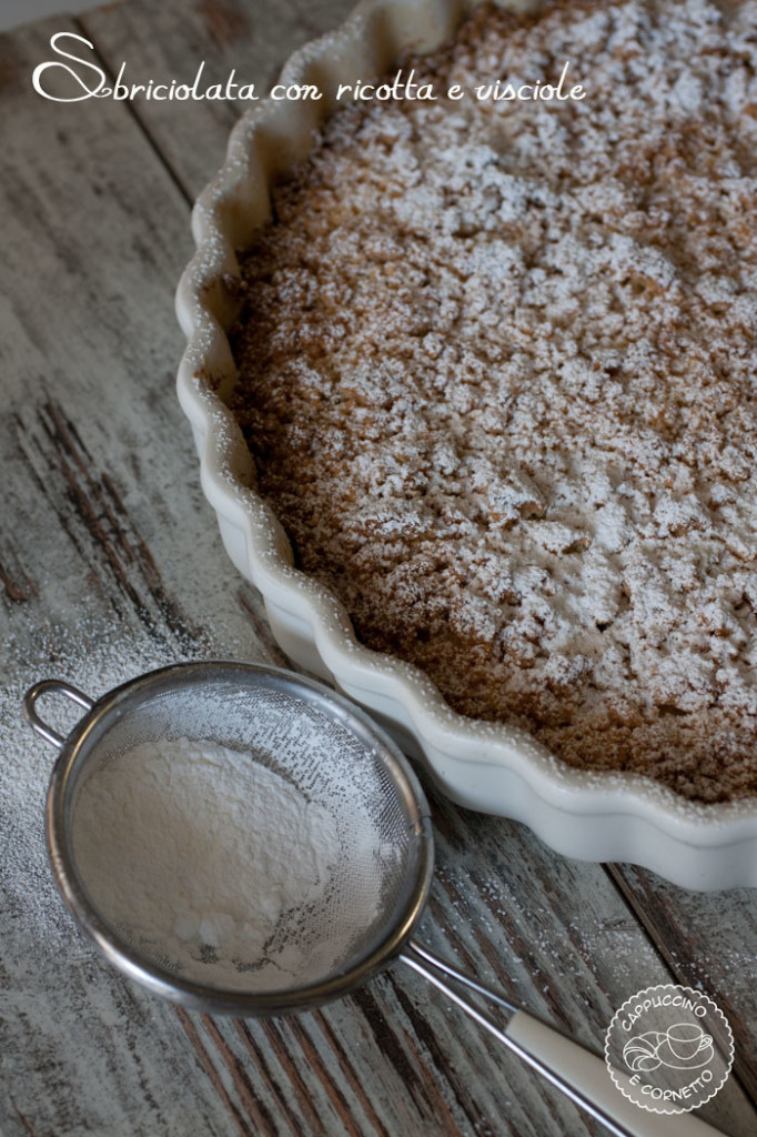 sbriciolata ricotta e visciole