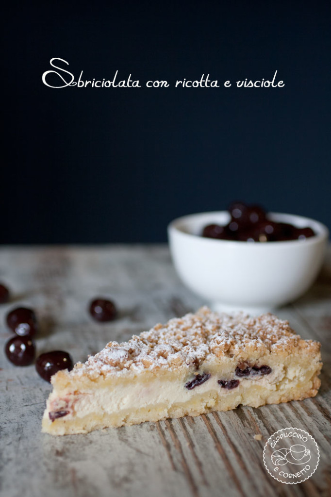 sbriciolata ricotta e visciole