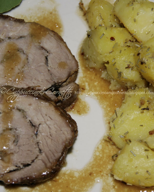 Arrosto di vitello "lardellato" alle erbe aromatiche.