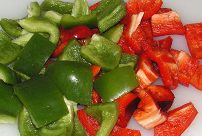 Pollo e peperoni all’orientale