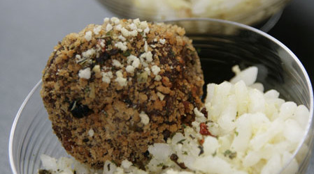Polpettine saporite con riso al curry