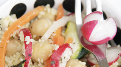 Cous cous freddo con verdure croccanti