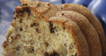Torta banane, noci e cioccolato