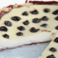 Frolla con crema di ricotta e visciole