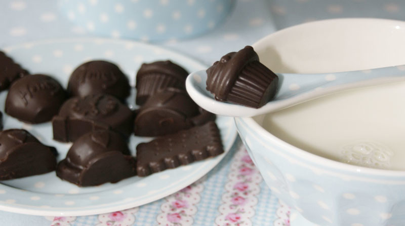 Cioccolatini ripieni di marzapane