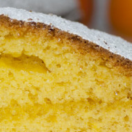 Torta semplice con gelatina all’arancia