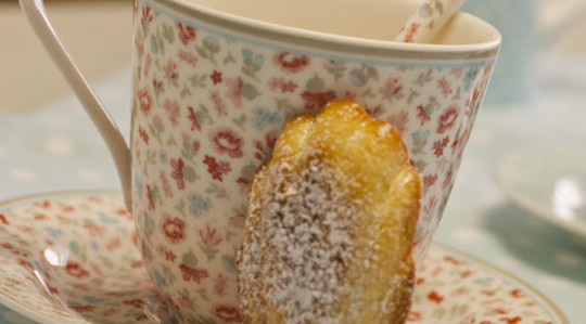 Madeleines alle mandorle con miele di limoni