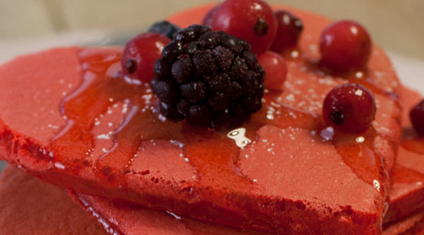 Red Heart Pancakes