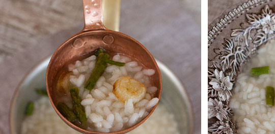 Minestra di riso con cipollotti e asparagi “Sapori di Casa”