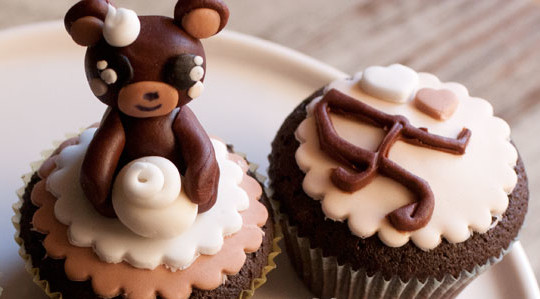 Teddy cupcakes
