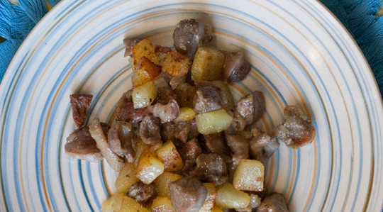 Durelli di pollo con patatine