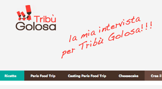 Oggi sono il Blogger del Giorno su Tribù Golosa