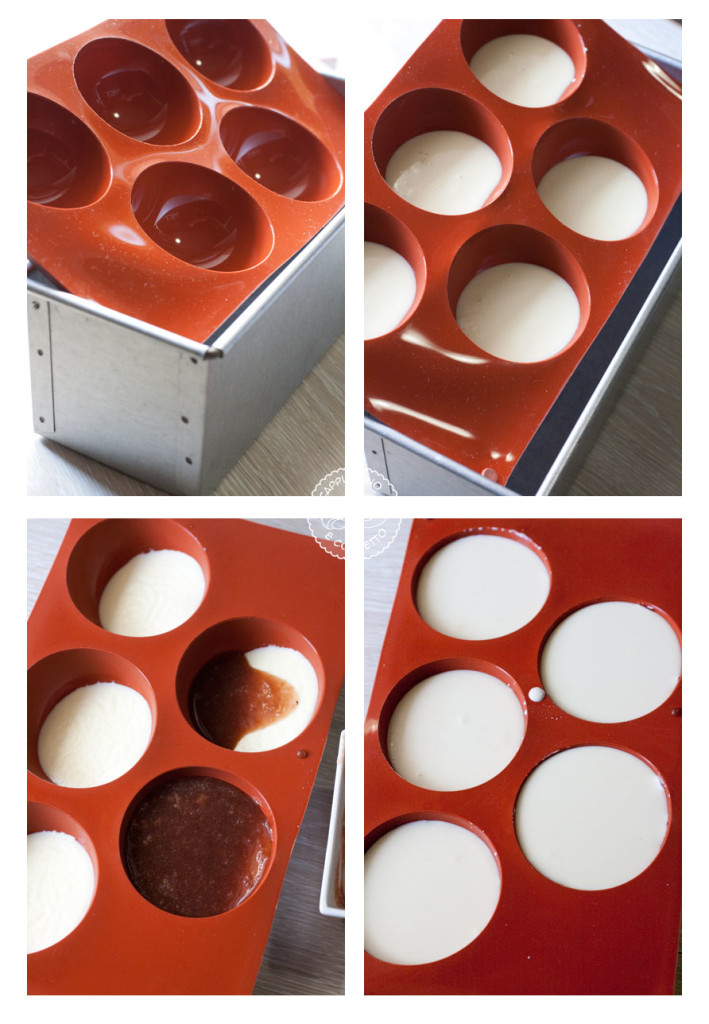 pannacotta con gelatina di ciliegie