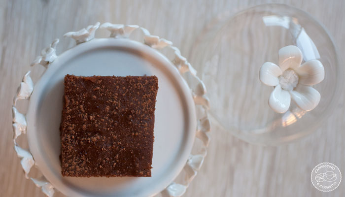 Brownies di castagne e cioccolato