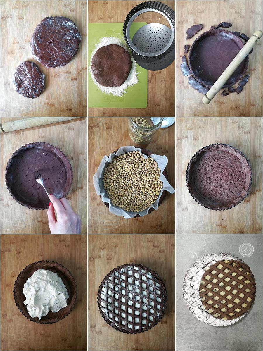 Crostata_al_cacao_ricotta_cioccolato_preparazione