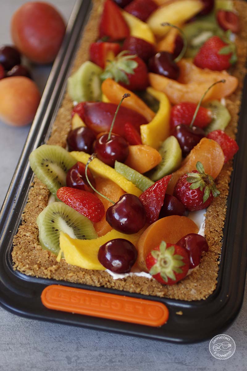 Crostata alla frutta senza cottura