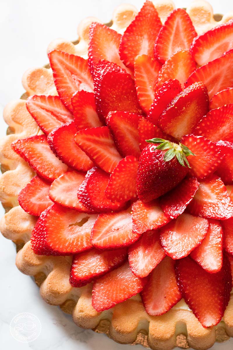 Crostata-base-morbida-crema-fragole