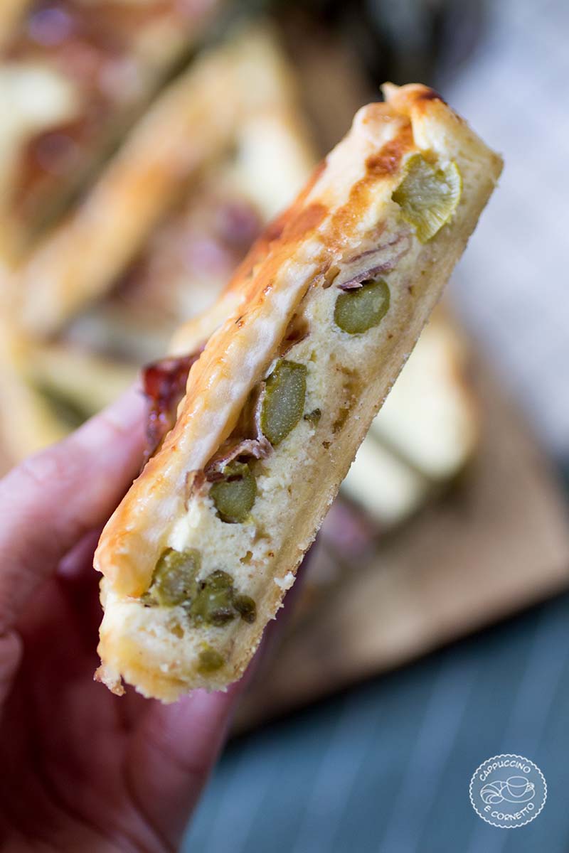 Torta rutstica asparagi-yogurt-coppa